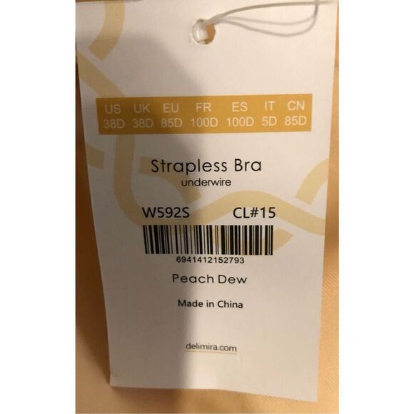 Delimira Strap/Strapless Bra Sizes 38B, 38C, 38D and 40C - Picture 7 of 8